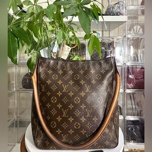 Louis Vuitton Looping Dark Brown Monogram Shoulder Bag